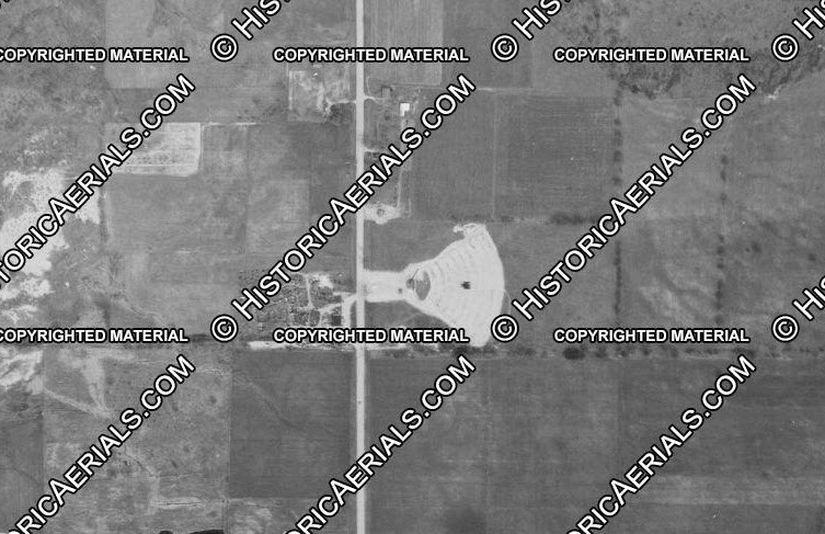 Big Rapids Drive-In Theatre - Historical Aerial